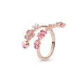 thumbnail image 4 of Anillo De Regalo Romántico Con Flor De Melocotón Rosa Margarita Símbolo Eterno + Bolsa De Franela, 4 of 4