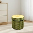 thumbnail image 6 of Storage Ottoman Foot Stool Seat Chest with a Foldable Space Saving Design for Living Room Bedroom Dorm, 6 of 9