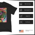 thumbnail image 4 of Tee Hunt Dean Russo Colorful Parrot T-Shirt Exotic Bird Beak Feather Men's Tee, Black, Large, 4 of 5