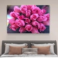 thumbnail image 4 of Pink Roses Flower Bouquet Floral Canvas Poster Bedroom Decor Sports Landscape Office Room Decor Gift,Frame-style,24x36inch(60x90cm), 4 of 8