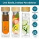 thumbnail image 4 of Botella infusora de té Pure Zen, botella de vidrio aislante para té de hojas sueltas, vaso de té con infusor, taza de viaje portátil para agua infundida, termo difusor de té para llevar, 15 onzas, 4 of 7