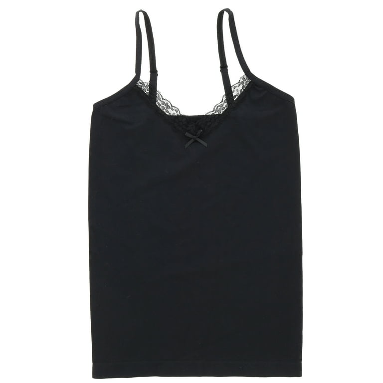 Toh トー　VICKY CAMI-TOPS Black　キャミトップス　黒 W123LS7814-LACESLIPCAMI-Black-