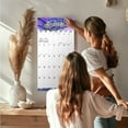 thumbnail image 2 of 2025 2026 LARGE GRID Flowers Wall Calendar - Large Print Big Grid Wall Calendar- 12 x 24 Open - Thick No-Bleed Paper - Giftable - Academic Teacher's Planner Calendar Organizing & Planning Calendar, 2 of 10