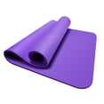 thumbnail image 3 of Colchoneta de yoga antideslizante, extra gruesa, ecológica, para ejercicio, con correa de transporte, cojín para ejercicio par Púrpura, 3 of 9