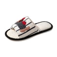 thumbnail image 6 of ichuanyi Fuzzy Open Toe Slippers for Women Indoor Cozy Fluffy Ladies Slippers, Cute Dachshund Winter Bedroom House Shoes Slip On Slides Sandal, 6 of 8
