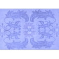 thumbnail image 1 of Ahgly Company Machine Washable Indoor Rectangle Abstract Blue Modern Area Rugs, 2' x 3', 1 of 4
