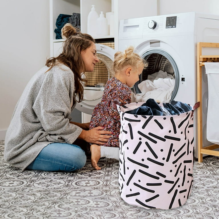Sports Balls Collapsible Laundry Hamper - 36L Kids Toy Storage Basket With Rugby Design For Playroom
