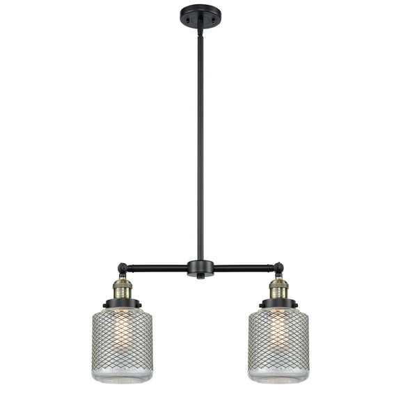 Innovations 2-LT LED Stanton 23" Chandelier - Black Antique Brass - 209-BAB-G262-LED