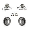 thumbnail image 1 of Transit Auto Front Hub Bearing Assembly Coated Disc Brake Rotors and Semi-Metallic Pads Kit for Car Dodge Dakota Durango KBB-104388, 1 of 11