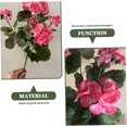 thumbnail image 5 of Morttic 4Pcs Artificial Flowers 14 Inch Vibrant Artificial Geraniums for Outdoors Fade-Resistant Realistic Silk Flowers for Wedding Home Party Decor, Pink Artificial Geraniums, 5 of 7