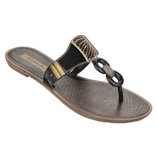 Grendha - Grendha Golden Tho Thong Sandal (Black;Size 8) - Walmart.com ...