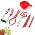 thumbnail image 3 of 6Pcs Stainless Steel Canning Starter Kit Professional Canning Starter Set Includes Canning Lifting Pliers Wrench Funnel Wire Clip Magnetic Strip&Measurement for Canner Regular Jars, 3 of 11
