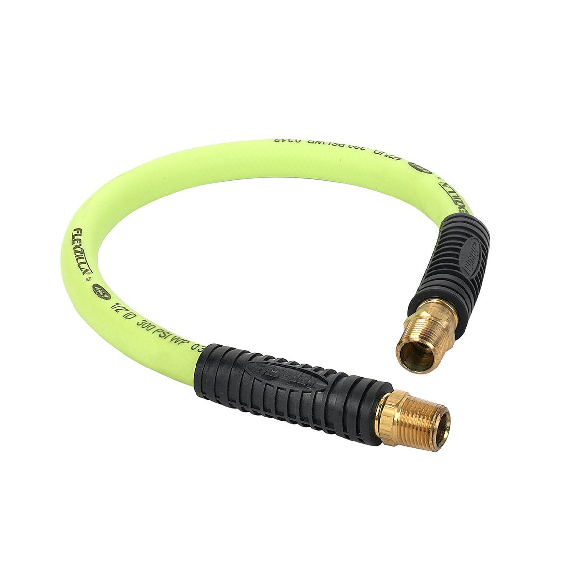 New Flexzilla 1/2" x 2' FT Air Hose Whip With 1/2' MNPT Swivel HFZ1202YW4S 