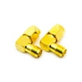 thumbnail image 3 of 2pcs 5.8G 2.4G Coaxial Adapter RP-SMA Male to SMA Female 90-Degree Jack Plug, 3 of 4