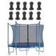 thumbnail image 5 of 10 unidades de gorros de trampolín, tapones para las piernas de trampolín, tapones para tubos de trampolín, almohadillas de espuma gruesas, plástico negro, 5 of 8