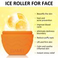 thumbnail image 4 of Bandejas de cubitos de hielo de silicona Masajeador de cara de bola Levantamiento de rodillos faciales (naranja) Ndcxsfigh Cuidado Belleza, 4 of 8