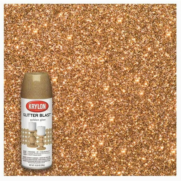 Krylon Glitter Blast Spray Paint, 5.7 oz., Golden Glow