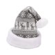 thumbnail image 4 of Accesorio de disfraz de gorro navideño Gorro de fiesta navideño Gorro grueso de peluche de invierno Lindo Reno blanco grisáceo, 4 of 9