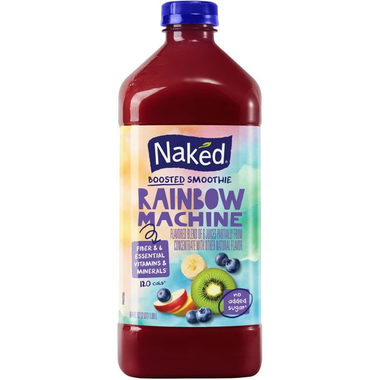 【りーり】rainboW Mixed Juice Naked Rainbow Machine Smoothie, Banana Mango Tropical Flavor, No