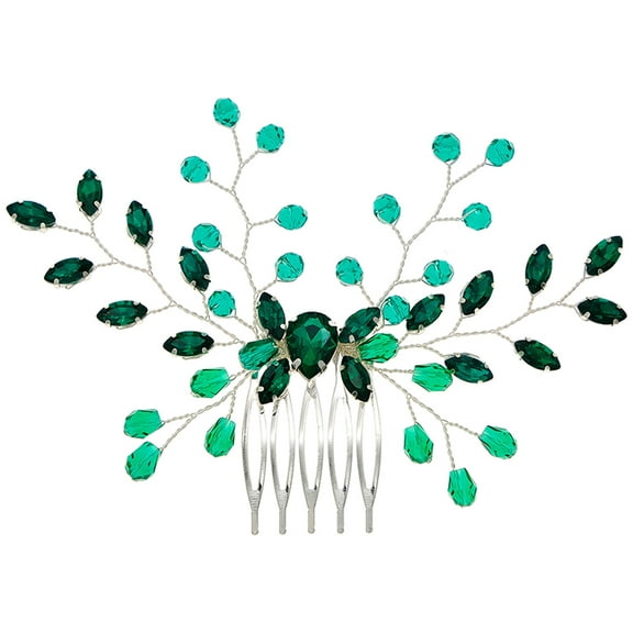 DECOMELODY 1Pcs Rhinestone Crystal Comb for Women Bridal Headpiece Wedding Decor