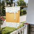 thumbnail image 5 of Wukai White Ice Cream Garden Flags Double Sided Welcome Garden Yard House Flags Outside Outdoor House (Only Flag), 5 of 8