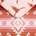 thumbnail image 6 of Wrangler - Blanket, Super Soft Reversible Bedding, Yellowstone Inspired, Western Home Essentials for Bed or Couch (Jericho Pink, Full/Queen), 6 of 6