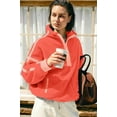 thumbnail image 4 of Winter Women's Oversized Half-Zip Sherpa Pullover Cozy Fleece Sweatshirt with Pockets Soft Fuzzy Loungewear for Cold Weather, 4 of 10