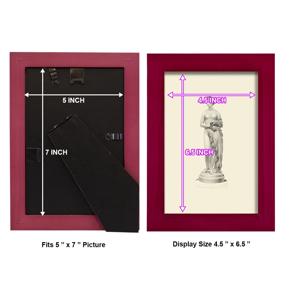 Classical Statuary I -Framed Print w/glass-Cherry Red