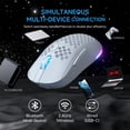 thumbnail image 3 of Ratón inalámbrico para juegos TMKB Falcon M1 24000DPI blanco mate, 3 of 9