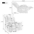 thumbnail image 3 of Massage Recliner,Power Lift Chair for Elderly with Adjustable Massage and Heating Function,Recliner Chair with Infinite Position and Side Pocket for Living Room(Old SKU:WF308781AAA) ,Beige, 3 of 10