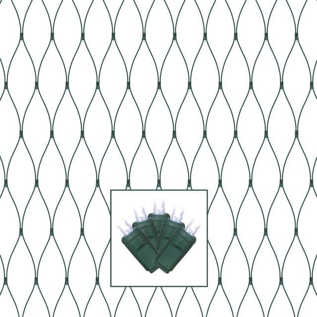 Funda de malla Vickerman LED para exteriores, 150 luces, 61 x 244 cm