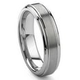 thumbnail image 1 of Andrea Jewelers 6MM Tungsten Carbide Wedding Band Ring With Stepped Edges Sz 14.5, 1 of 4