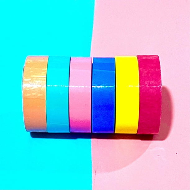 6x cintas adhesivas para bolas decorativas para hacer bricolaje, ancho de bola de 1,2 cm, cinta adhesiva para regalo para juegos, álbumes de recortes, Baoblaze Cintas de bolas adhesivas
