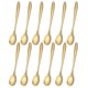 thumbnail image 1 of Cuchara, agitadores de café, cucharas de café de acero inoxidable, cuchara para helado, cucharas para agitar cócteles, cucharas de té, juego de 12, 1 of 5