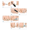thumbnail image 2 of Qarigey Corrector de uñas de 10 piezas, herramienta de corrección de uñas de los pies, tratamiento de uñas encarnadas para el dedo del pie, Ayudas para vestirse con gancho de botón, 2 of 6