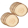 thumbnail image 5 of Astillas de madera redondas semi-hechas a mano, anillos anuales pulidos con zakka, astillas de madera de pino, materiales de fotografía para decoración del hogar, 5 of 5
