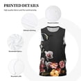 thumbnail image 3 of Pofeuu Butterfly with Fowers Print Basketball Jersey, Shirts for Men Youth Basketball Jersey Crew Neck-Large, 3 of 6