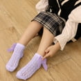 thumbnail image 5 of Baby Girls socks Toddler Bow Mesh Breathable Dress Socks Kids Uniform Socks, solid color, 4 pairs, 5 of 7