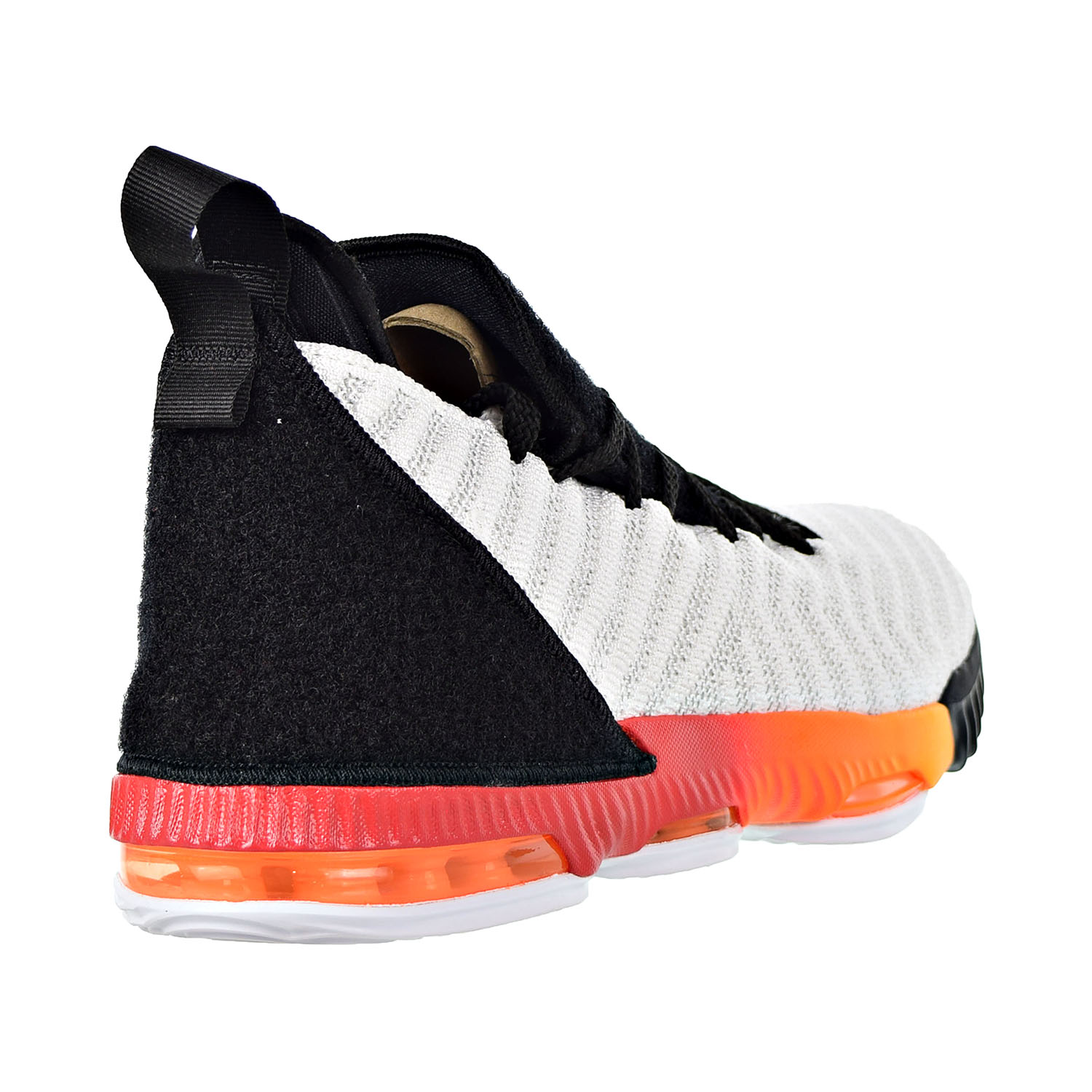 Nike Kids' Grade School Lebron 16 Basketball Shoes AQ2465-188 (6, White/Black/Orange) - image 3 of 6