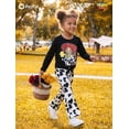 thumbnail image 6 of Disney Toy Story Jessie Girls Shirts 2 Piece Outfit Black Cow Print Flare Pants Baby Toddler 3-4T, 6 of 10