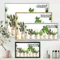 thumbnail image 4 of Designart 'Trio of Houseplants Sanseviera Snake Plants On White' Farmhouse Framed Canvas Wall Art Print, 4 of 5