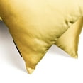 thumbnail image 4 of Dull Yellow Decorative Throw Pillow Covers 16"x16" | Pack of 2 Modern Satin Cushion Cover | Solid Pillowcases for Couch, Sofa Bedroom & Living Room, Modern Home Décor - Diull Yellow Slub Satin, 4 of 8