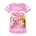 thumbnail image 1 of Angry Birds Girls Pink Short Sleeved T-Shirt, 1 of 4