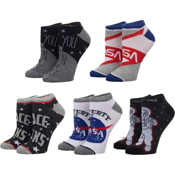 NASA Ankle Socks - 5-Pack for Men