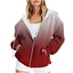 thumbnail image 2 of Chaqueta y abrigo informal de manga larga con capucha y estampado para mujer, chaqueta con capucha y manga larga con cremallera, abrigo de poliéster para mujer, 2 of 6
