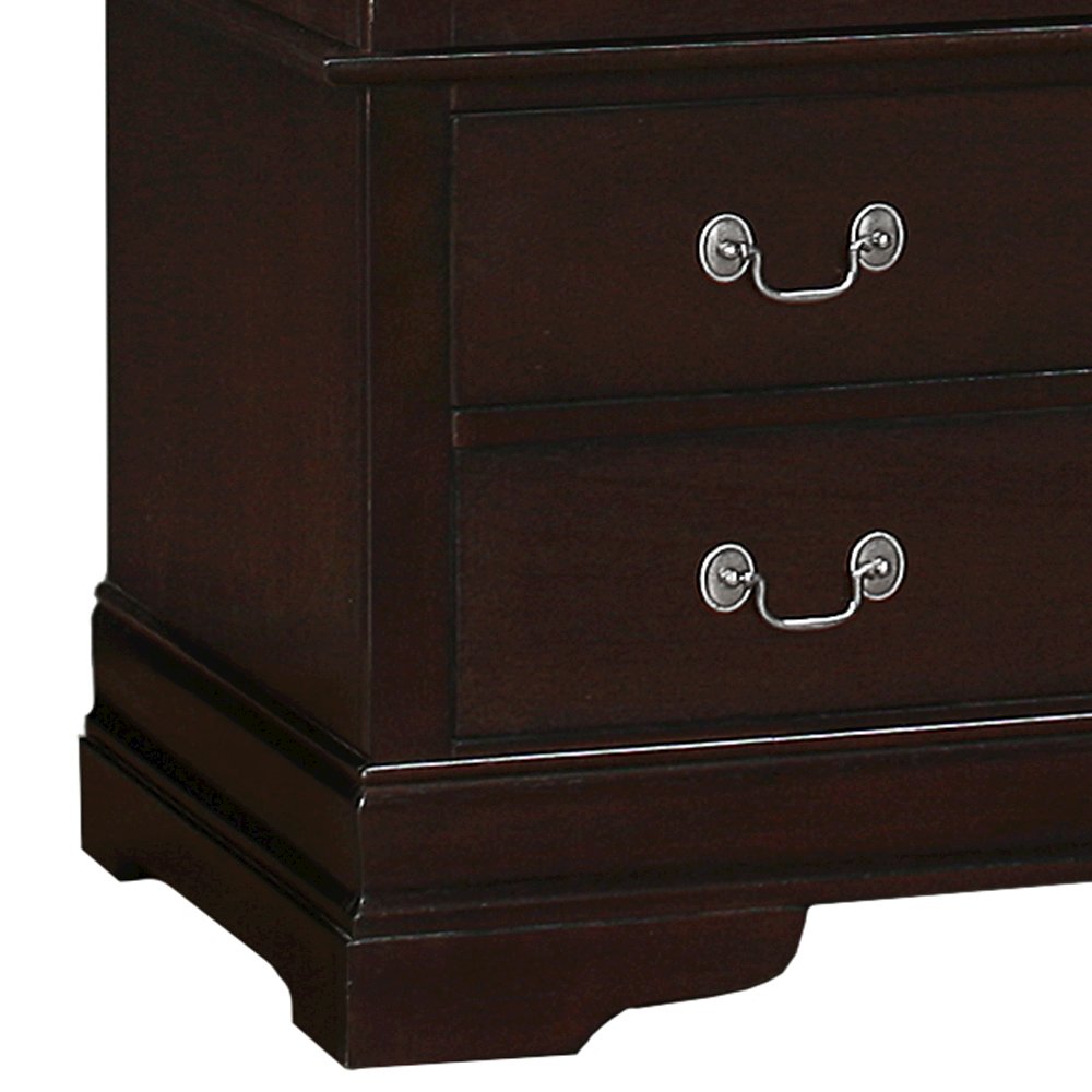 Glory Furniture Louis Phillipe Armoire in Cappuccino Color
