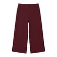 thumbnail image 7 of Htrmlpk Women Yoga Pants Elastic Waist Cropped Trousers Athletic Workout Running Jogging Pants with Pocket, 7 of 7