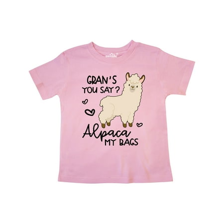 

Inktastic Gran s You Say Alpaca My Bags Gift Toddler Boy or Toddler Girl T-Shirt