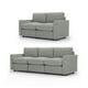 thumbnail image 1 of Set 2 piezas Adapti Sofá Seccional Modular y Loveseat | Gris Niebla, 1 of 9