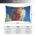 thumbnail image 2 of Pofeuu Starry Sky Cloud Dog Print Polyester Microfiber Plush Pillowcases, Super Soft and Cozy Pillow Case Covers with Envelop Closure（Pillow core not included）-20"x30", 2 of 6